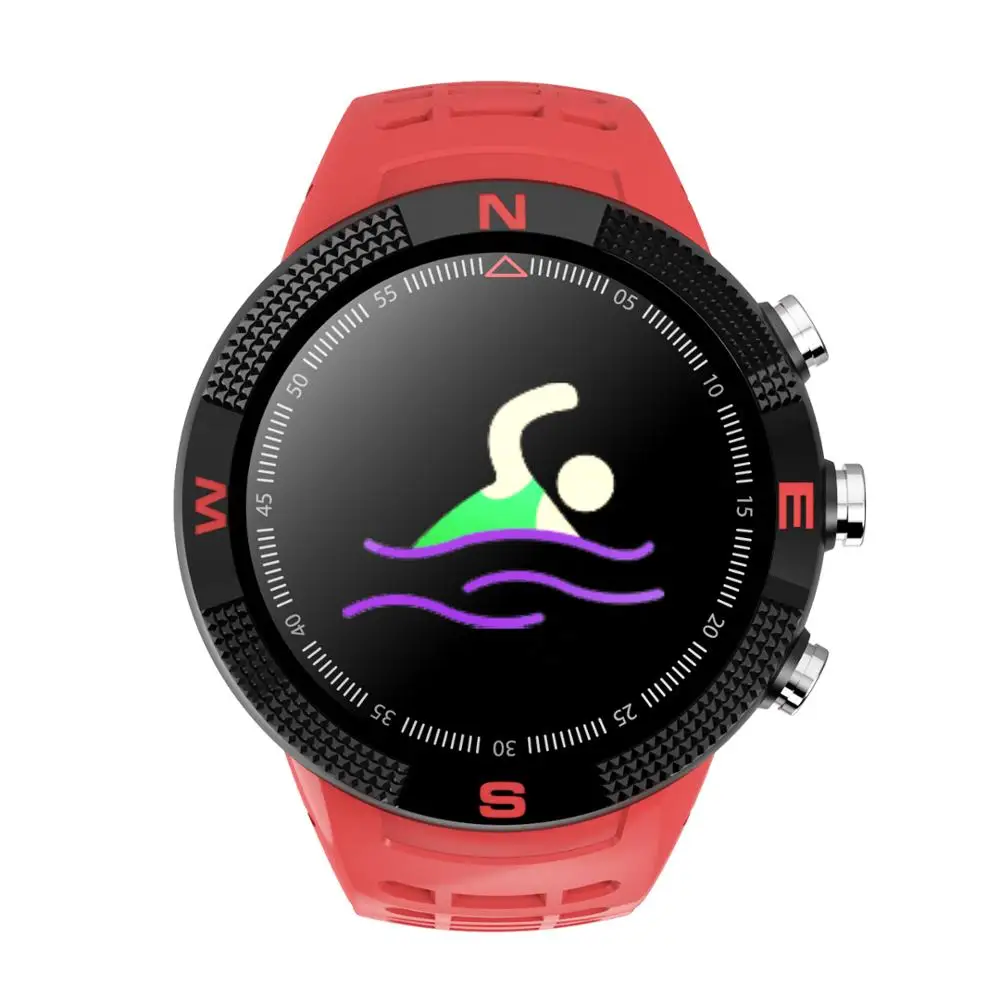 China Factory F18 Smart watch Sports IP68 Waterproof Smart Watch GPS Call Message Reminder Pedometer Sleep Monitor