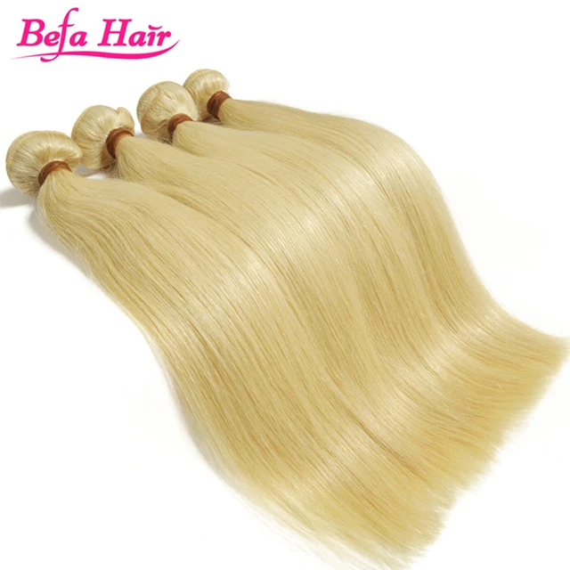 Dropshipping Highlight Blonde Human  Straight 613 Color Cuticle Aligned  Peruvian Virgin Remy Human Hair  Extensions