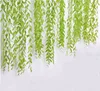 12 Pcs Artificial Fake Greenery Garland Willow Leaves with Total 60 Stems Hanging for Wedding Party Garden Wall Home Decoration