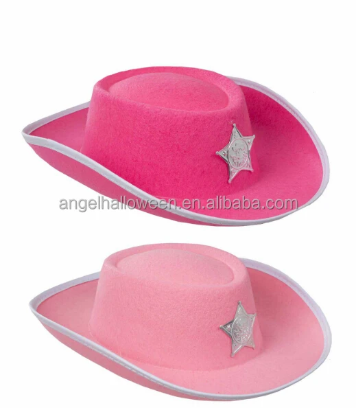 ladies pink cowboy hat