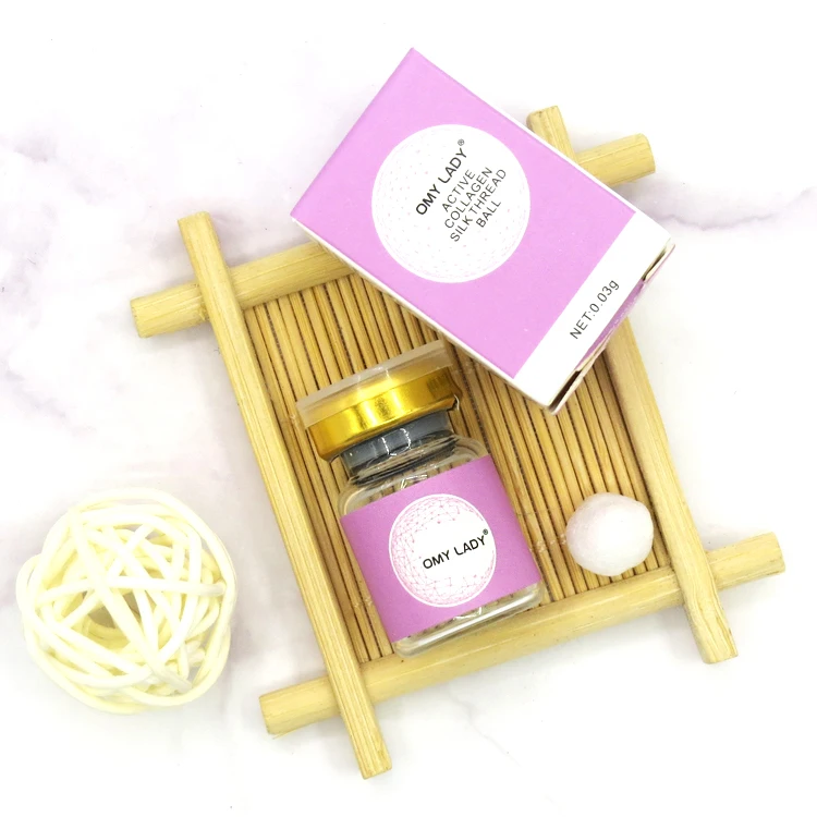 

Private label organic facial collagen cream ball silk protein essence for anti aging