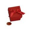 Wholesale gold bow pattern paper top cover ring small gift box