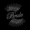 Bride Letter Motif Rhinestones Hot Fix Rhinestone Transfer