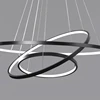 LED Ceiling Light Modern Simple Circle Rings Chandelier Pendant Light Fixture Dining Room Living Room Study Room