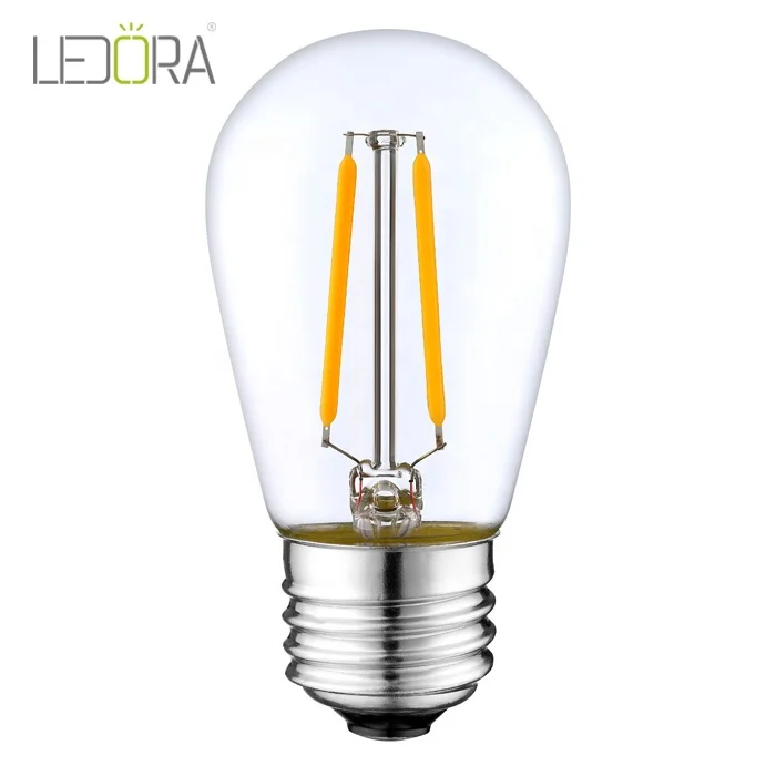 Equivalent Shatterproof dimmable S14 LED Bulb 1.5W Warm White Vintage Edison LED Filament Bulb