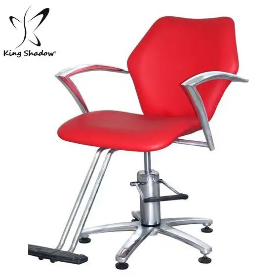 

salon chair barber styling chair footrest Red barber chair from kingshadow, Optional