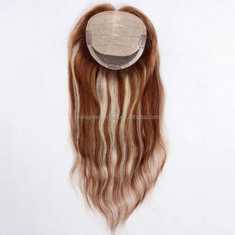 Light Brown Blonde Highlight Human Hair Topper Hair Piece - Buy Light Brown Hair Topper,Human Hair Highlight Human Hair Product on Alibaba.com