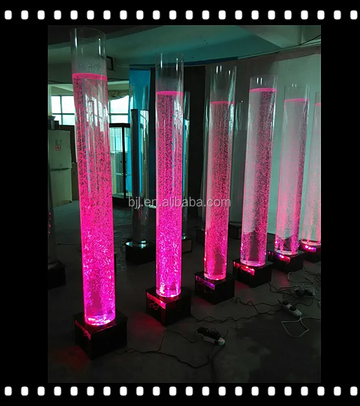 Wedding Decorative Led Water Bubble Column Light Tubes Luminous