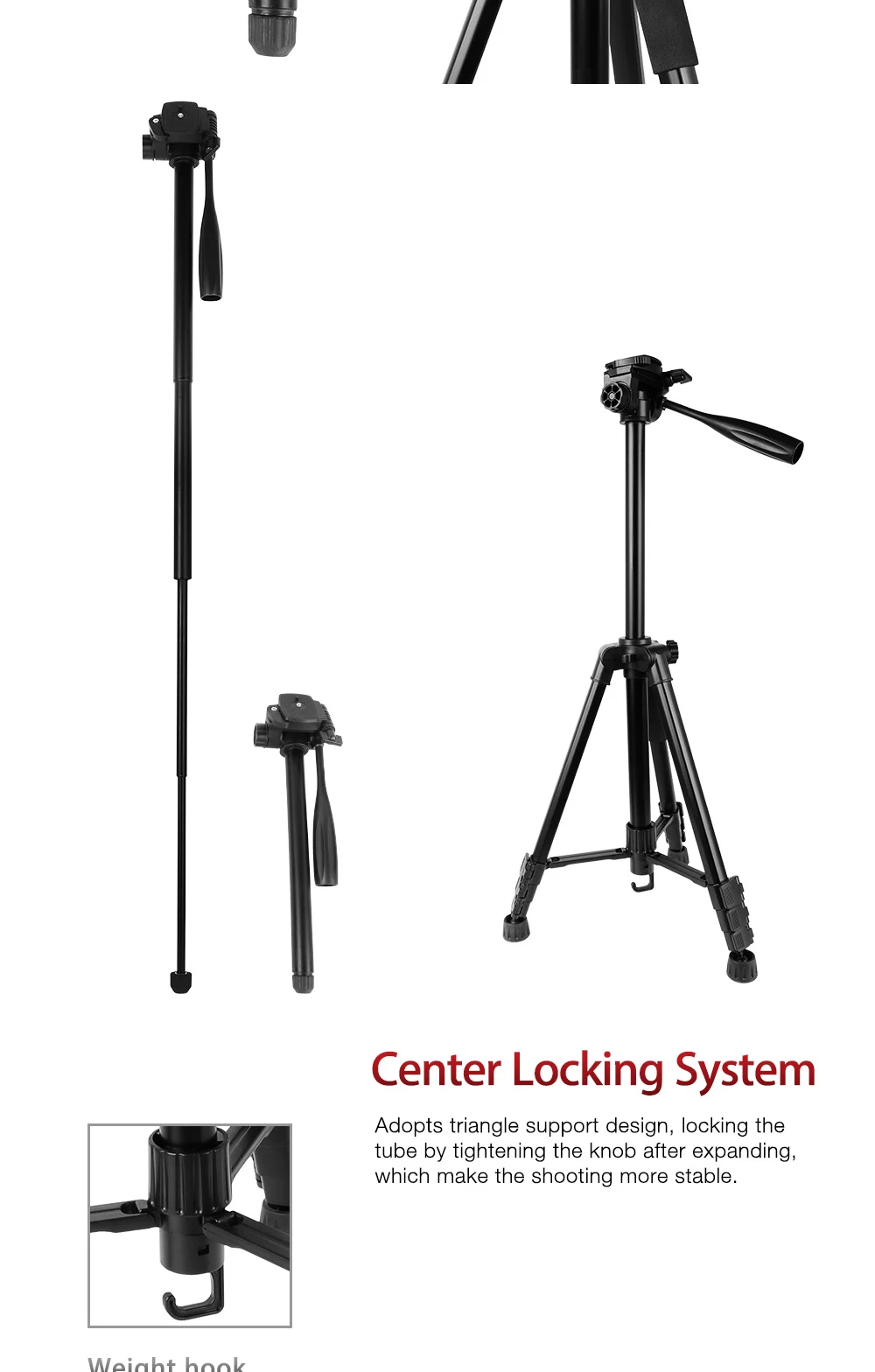 High Quality Cheap Light Telescope Flexible Monopod Professional Camera