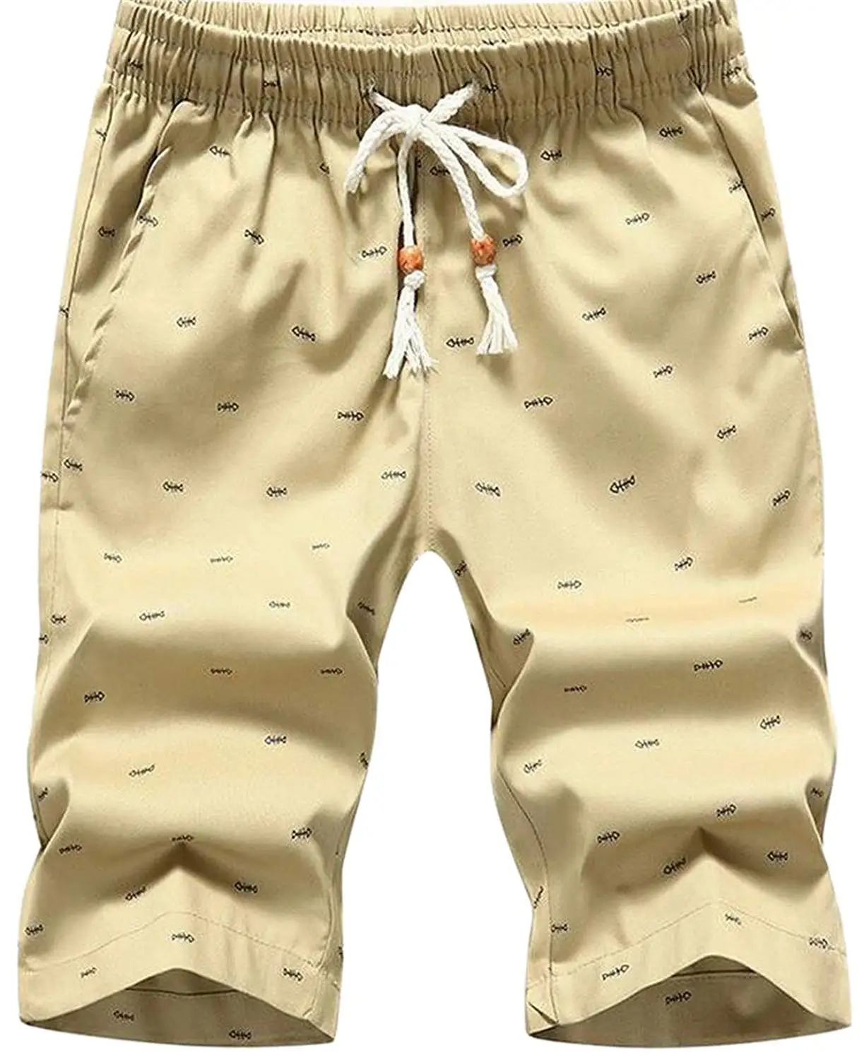 WSPLYSPJY Men Casual Sports Drawstring Loose Fit Running Jogger Short Pant