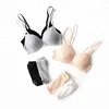 Women Brassiere Sexy Bra and Panties Transparent Lace Lingerie Triangle Cup Thin Cotton Bra Set
