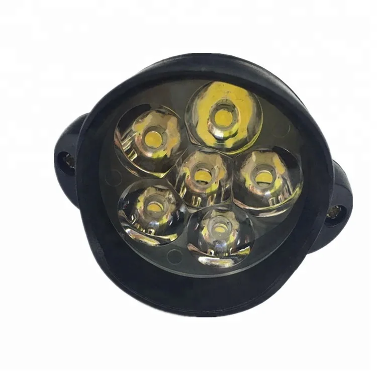 6 llevó la luz corriente diurna llevada motocicleta barata del precio de los materiales plásticos 12v