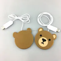 

Factory outlet new design cute cartoon bear pvc safe wireless charger for phone