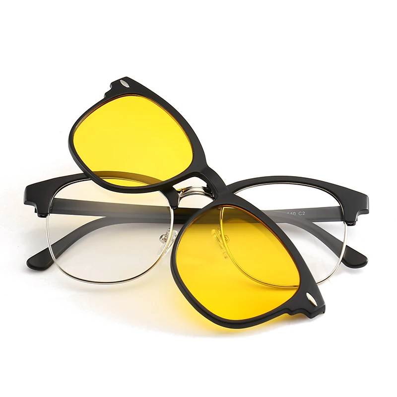 

Fashion clip on sunglasses, TR90 sunglasses polarized for men and women