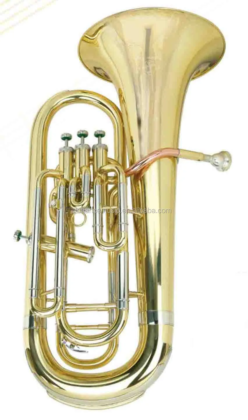 Bb Key Gold Lacquer Piston Tuba,Chinese Marching For Hot Sale Abc1803rl
