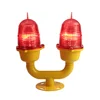 Double low intensity led obstruction light/LED aircraft warning light for telecom project