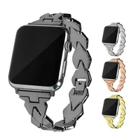 

New Rhombus Stainless Steel Metal Watch Strap Band for Apple Watch 1 2 3 4