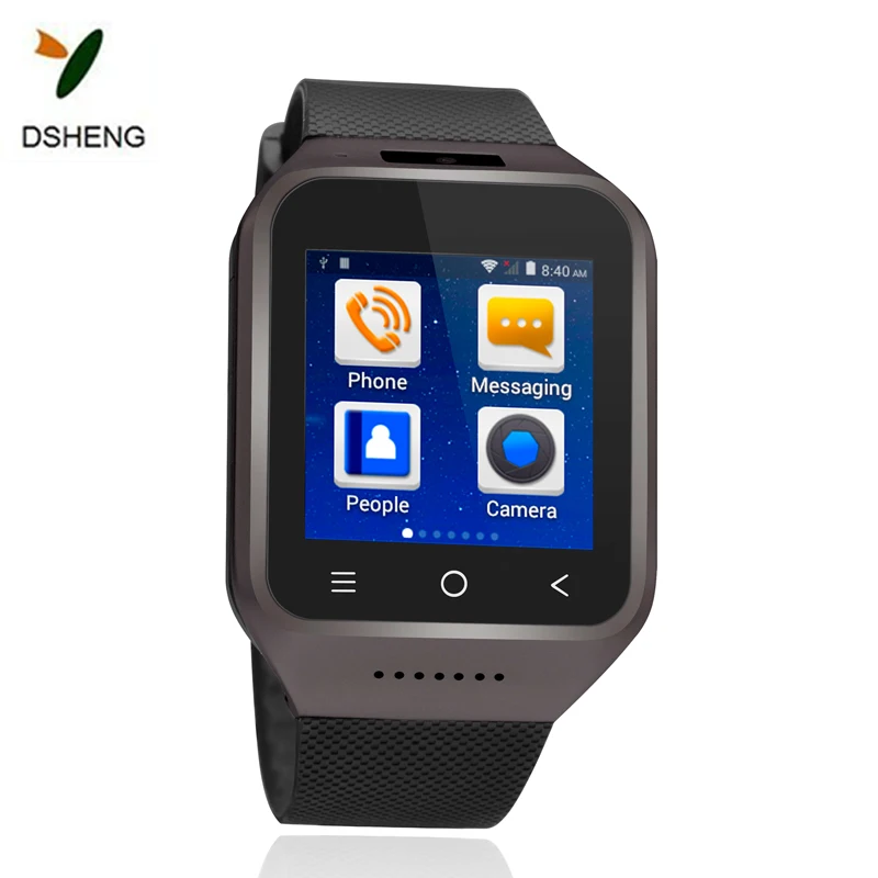 

Alibaba china best sell smart watch phone support wifi gps, Black