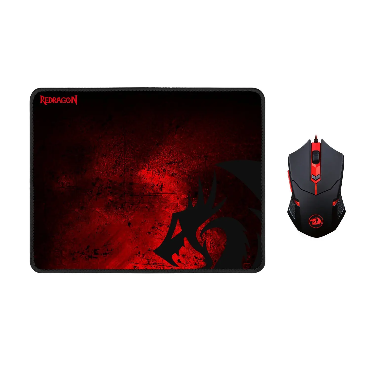 Cheapest Redragon M601-BA USB Wired 3200 DPI Computer Mouse And Mouse Pad Gaming Combos