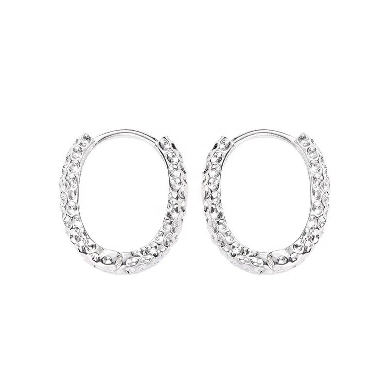

New Arrivals custom 925 sterling silver classic fine jewelry 18k gold plated dainty hoop earring