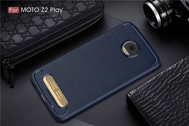 2017 New Arrival Carbon Fiber Tpu case for MOTO Z2 Play XT1710-08 brushed tpu soft cover for MOTO Z2 Play XT1710-08