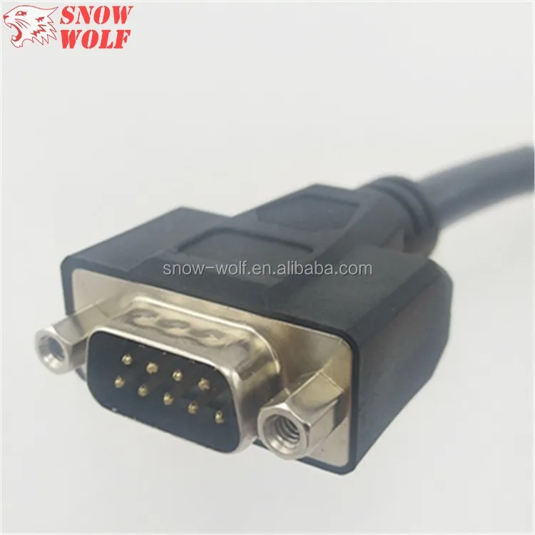 Custom Dsub Db9 Male To Db15 Female Extension Serial Cable For