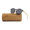 Bamboo one piece lens glasses for men hot sell in USA 2019