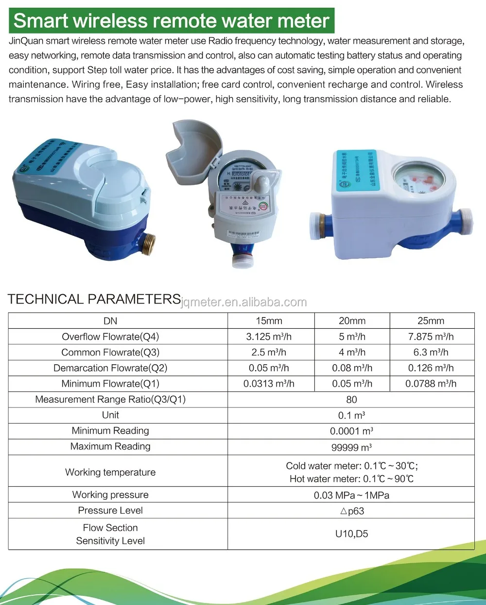 wireless AMR gprs 2g/3g network smart water meter - ANKUX.COM