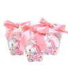 Free Sample Creative Small Fresh Flamingo Wedding European Forest Fairy Paper Small Favors Candy Box