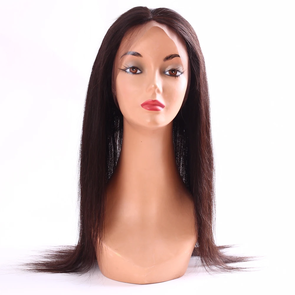 

100% virgin remy human hair 12-22 inch straight 360 lace closure for sale