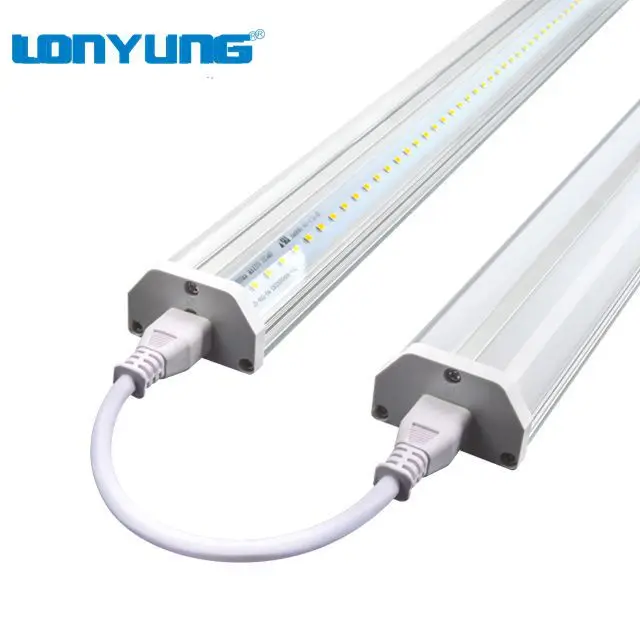 New products on china market T5 LED linkable led shop lights, 2ft-8ft 4 foot 240cm T5 led integrated double lamp fixture 15-60W