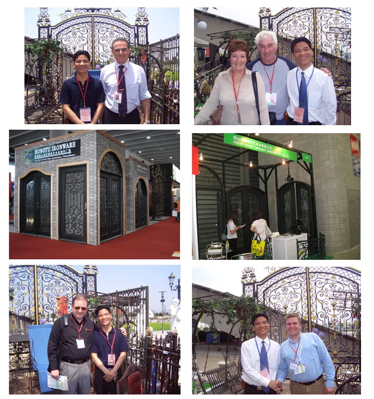 Moredern Design Wrought Iron Entrance Door