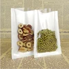 Flat bag white BOPP translucent visual scented tea granules packaging without printing custom logo plastic bag