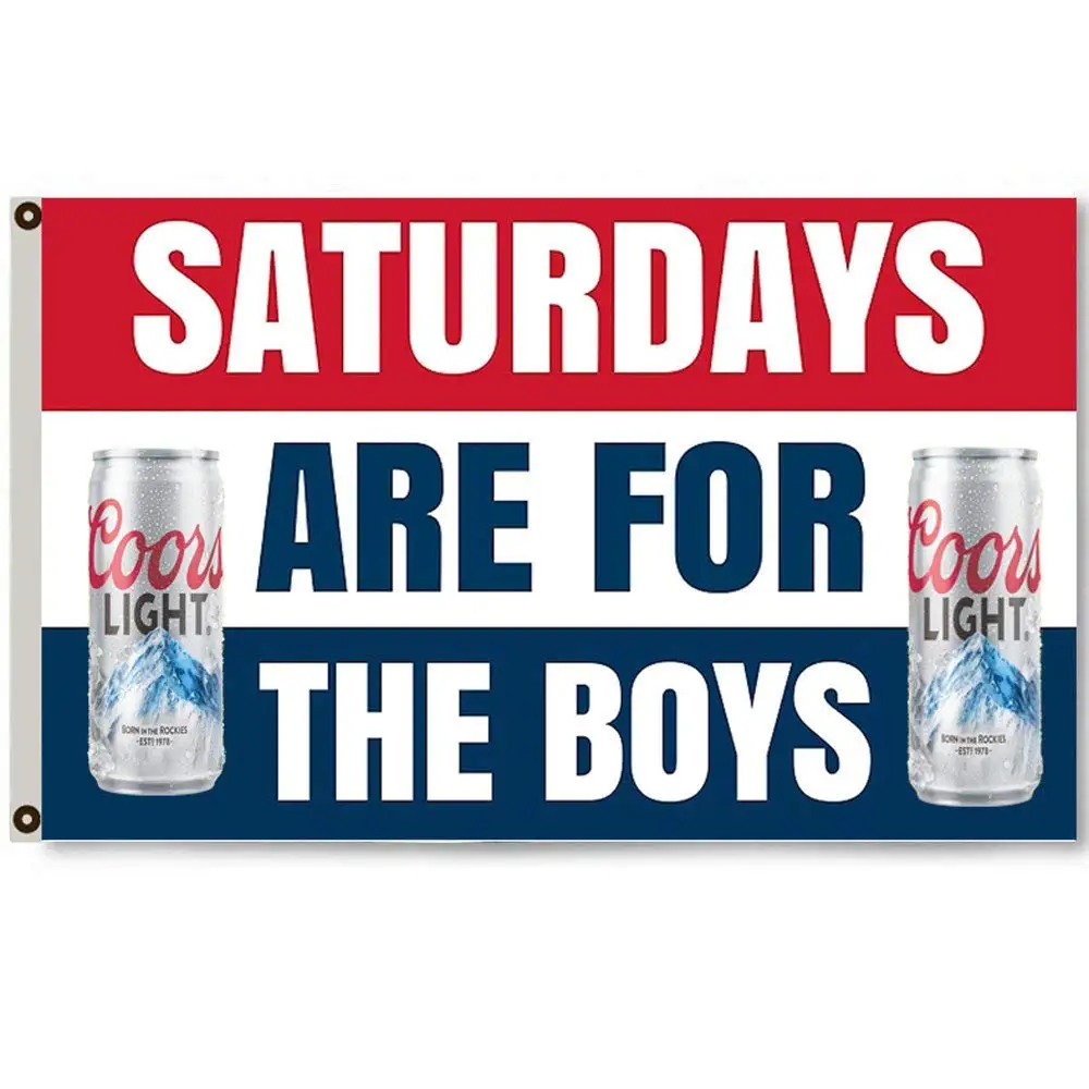 Coors Light Beer 3x5 Ft Flag Indoor Outdoor Banner Man Cave Signs