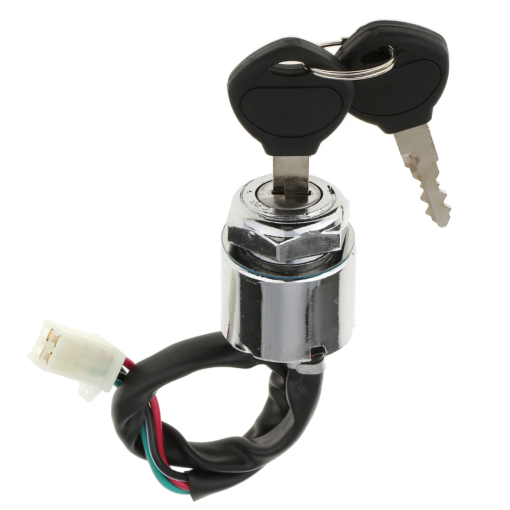 MagiDeal 4 Wire Pin Key Ignition Switch for Go Kart ATV Quad Dirt Bike Scooter Motorcycle