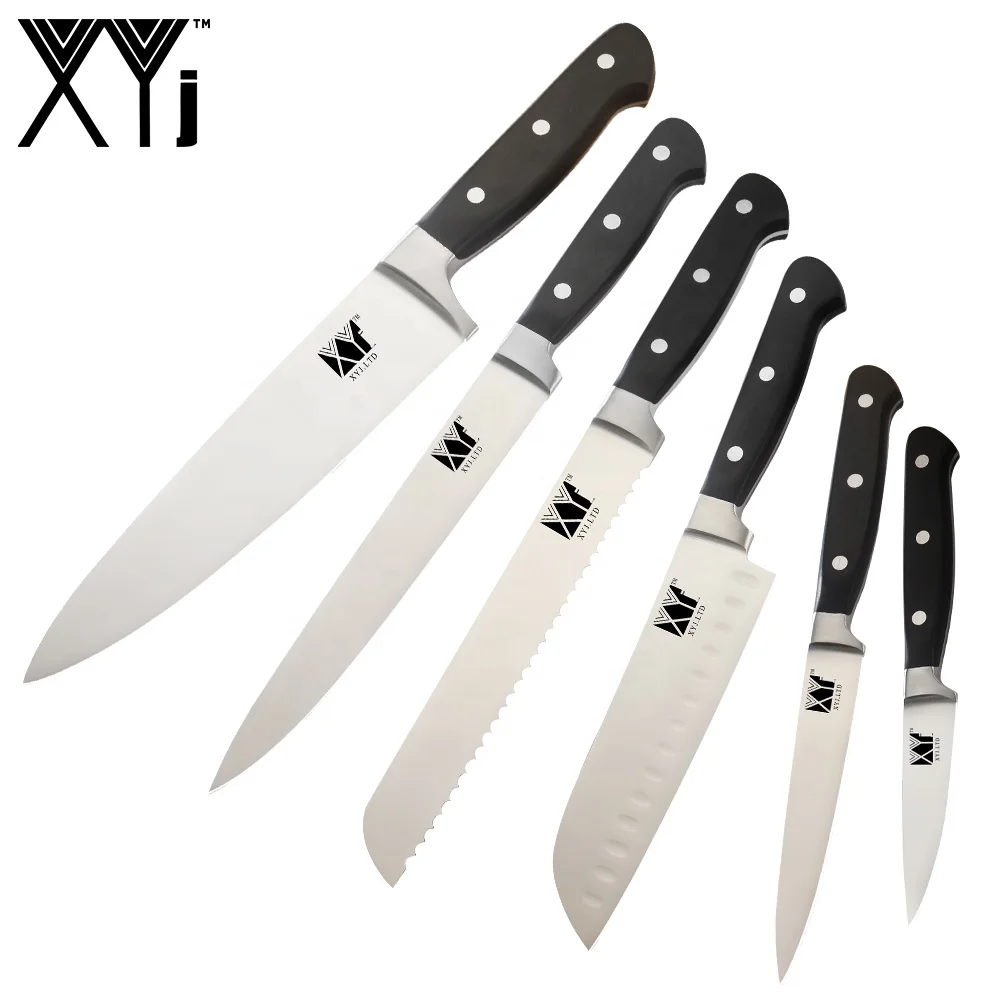 

High Quality Steel Kitchen Knives Set 3cr13mov Sharp Blade Chef Knife Set 58 HRC Cooking Knife Nice Tools