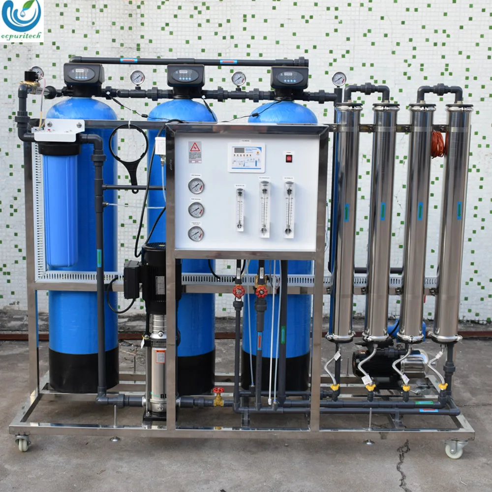 Industrial 1000l/h RO water treatment plant for water purification reverse osmosis system