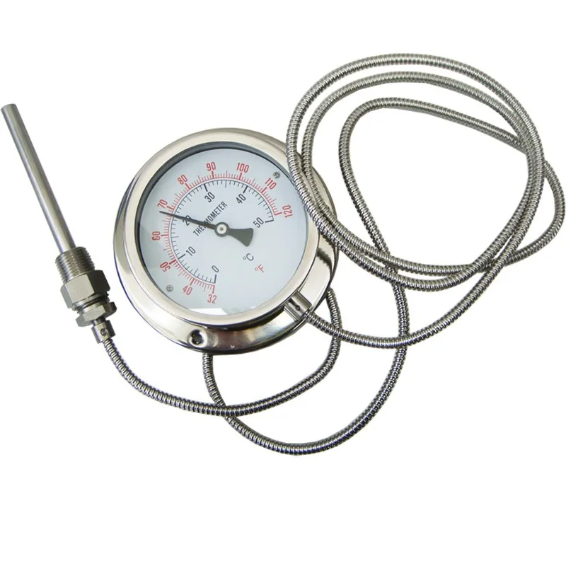Winters Instruments TTD405 Steel Dual Scale Tridicator Thermometer – 3" Dial, 0-200 Psi/kPa & 70-320°F Ranges