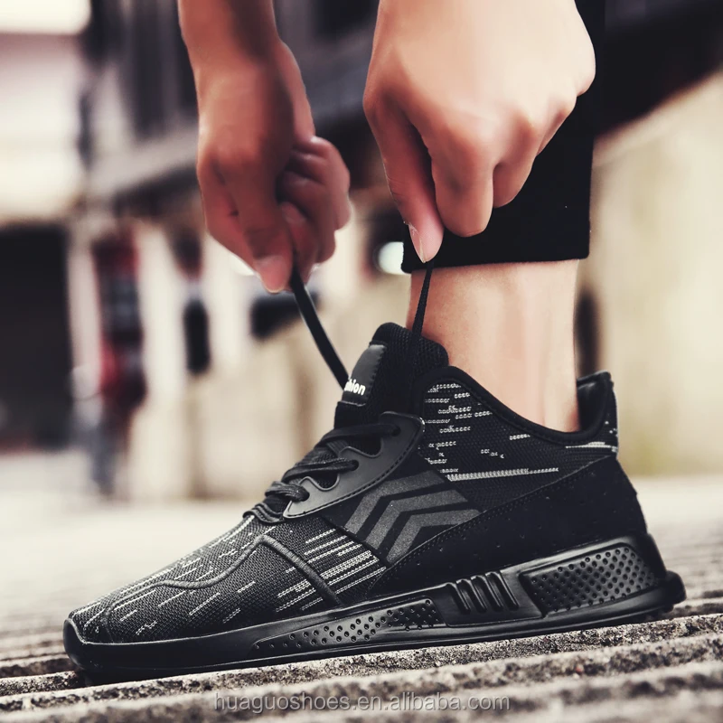 

Fashion sneakers 2017 new running shoes men, Black;black white;black red