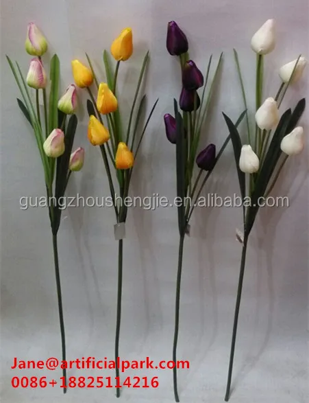 Artificial Flowers Making For Home Decoration Decorative Blue Artificial Flowers Making For Home Decoration Decorative Blue Plastic Tulip Fake Made In China