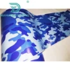Matte Finished Jumbo Blue Camo Car Vinyl Wrap Urban Sticker Bomb Camouflage Printed Graphics Pvc Material Roll Sheet