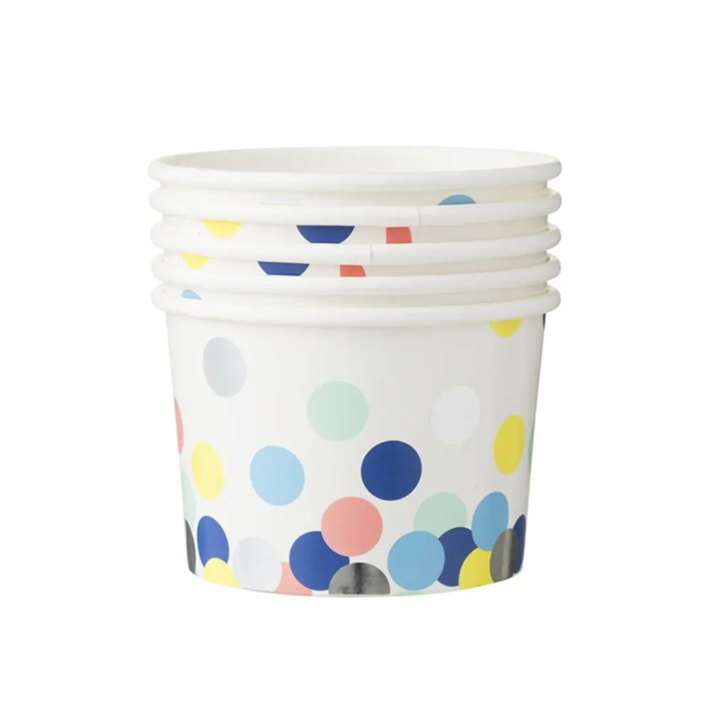 Wholesale Disposable Ice Cream Cups With Dome Lid 5oz Paper Ice Cream Bowl With Lid Buy