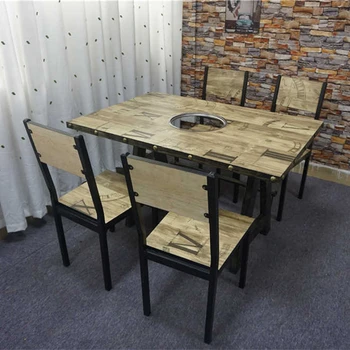 Foshan Fabrik Grosshandel Holz Stuhle Restaurant Rechteck Metall Heisser Topf Tisch Mit Romischen Ziffern Auf Spanplatten Auf Top Buy Tabelle Eisen Esstisch Metall Tisch Stuhl Product On Alibaba Com