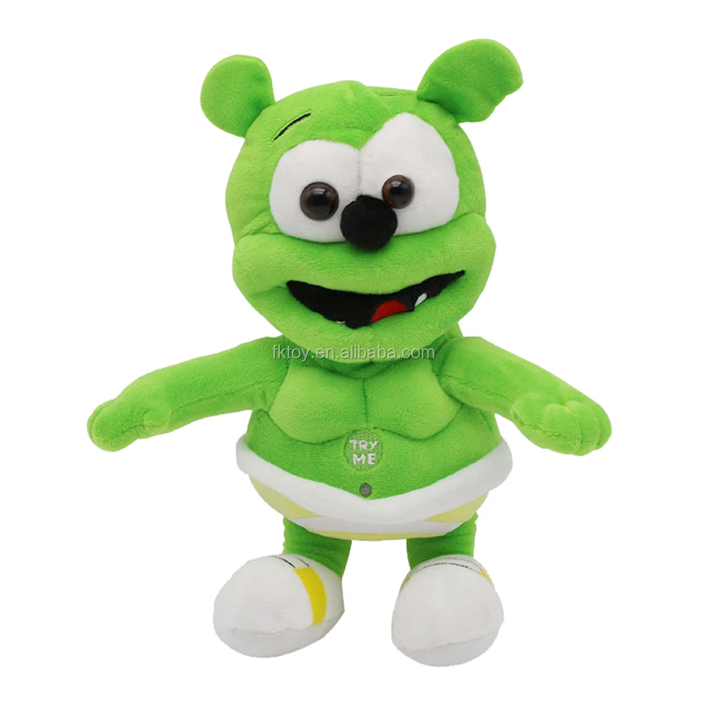 ISO Hot Wholesale Music Gummy Bear Animal Plush Toy For Kid Birthday Gift