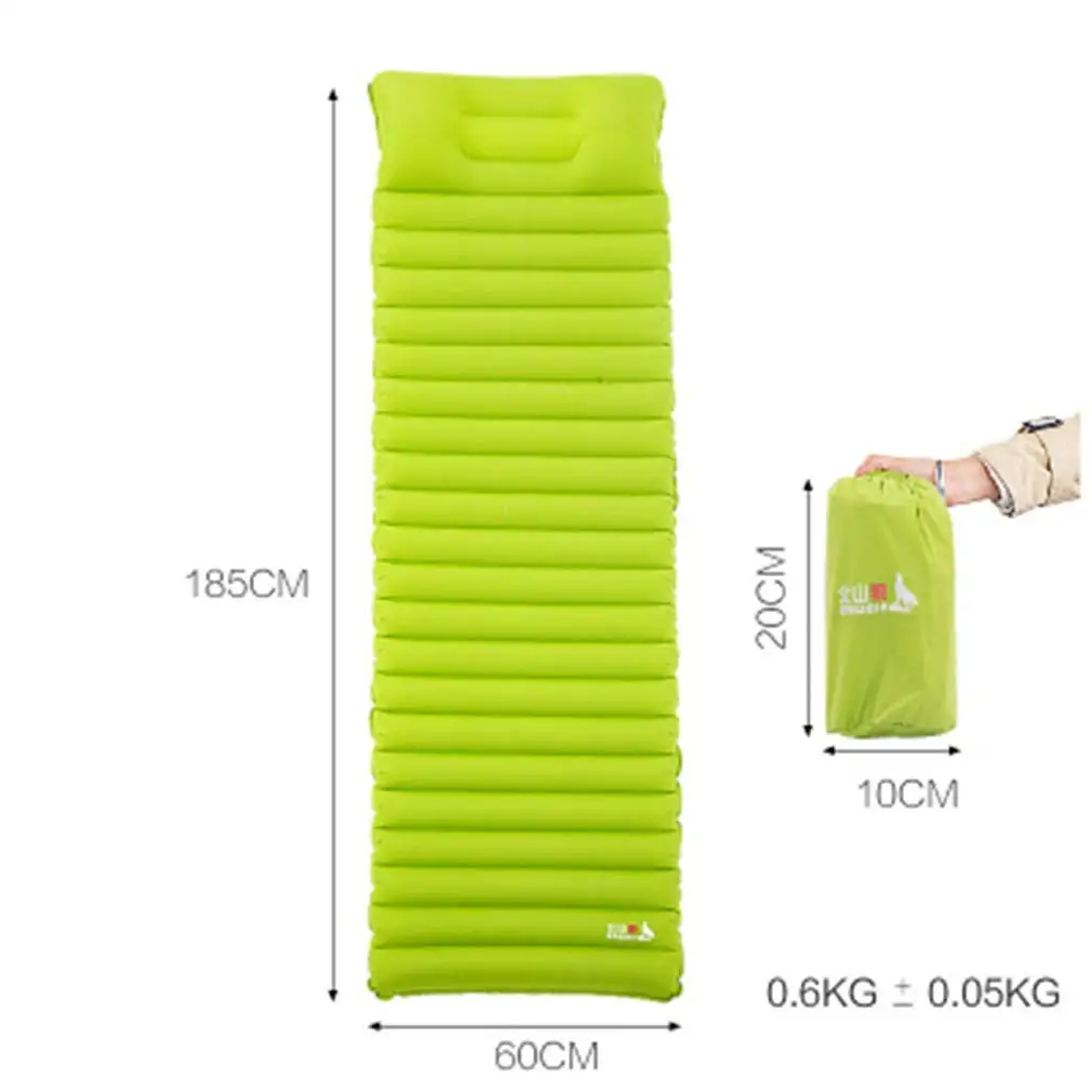 SHDIOU Camping Mat Ultra Light Inflatable Mattress Inflatable Air Cushion Moisture-Proof Cushion Inflatable Bed Picnic Mat Sleeping Pad