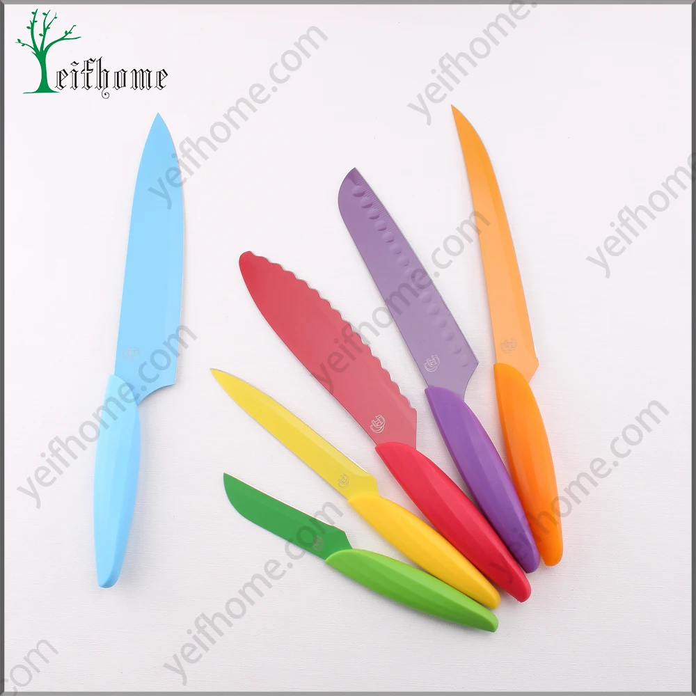 Professional manufacturer 3 pcs of on stick coated kitchen knife set
