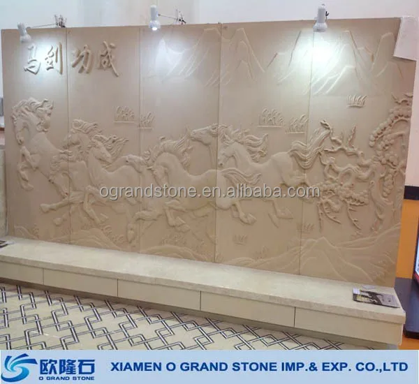 
Hall Decorative Stone Wall Relief Marble Embossment 