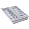 fluorescent replacement t8 led troffer fitting microwave motion sensor office aluminum louver lamp 40w recessed led grille light