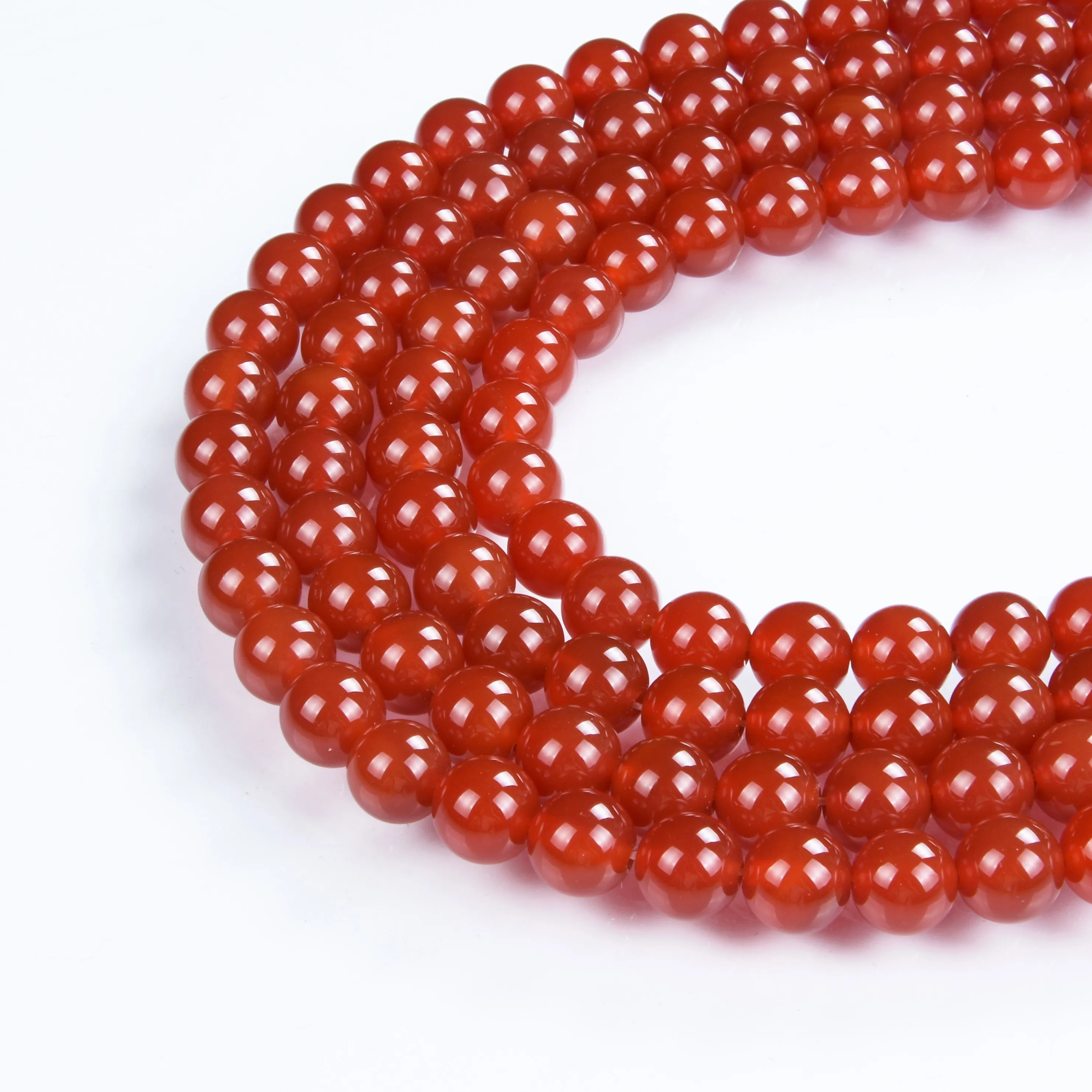 

4mm 6mm 8mm 10mm 12mm Round Beads Strands Loose Natural Red Agate Carnelian Stone Beads for Beaded Bracelet