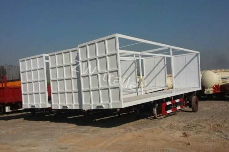 Tri-axle Curtain Side Open Container Semi Trailer/Curtain-Sider Semi Trailer/ Side Curtain Semi-trailer on Sale